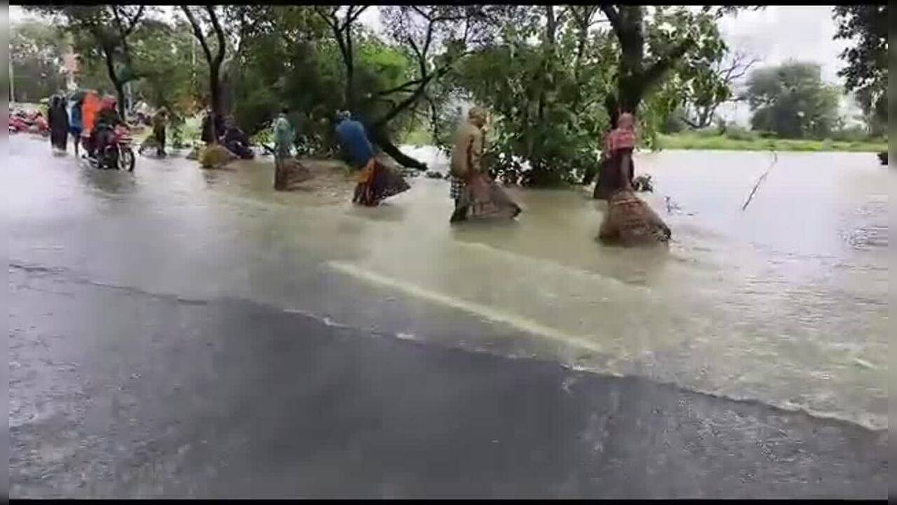Viral Video Odisha Locals Fish On Flooded National Highway After Heavy Rain Times Now