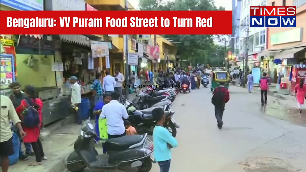 VV Puram Food Street To Be Painted Red