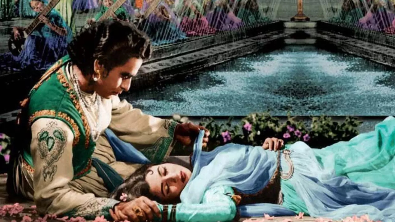 Dilip Kumar and Madhubala in Mughal-E-Azam