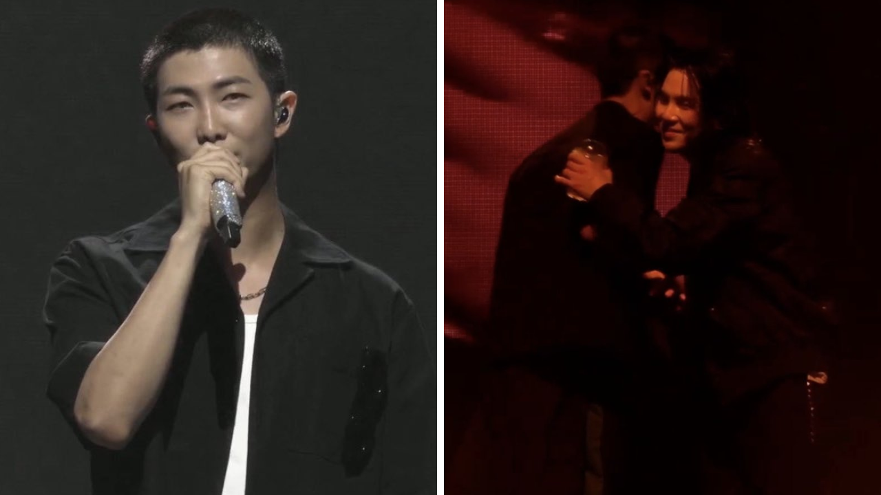 RM performs un-released song at Suga's concert