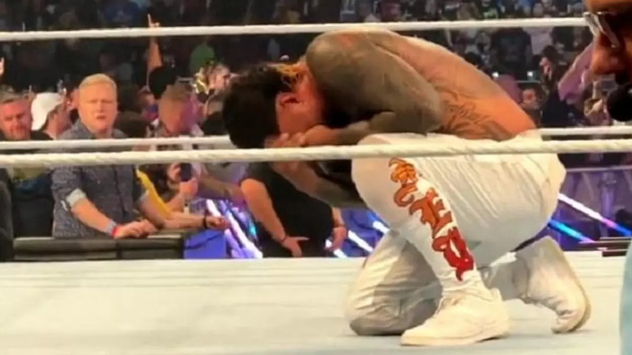 Jey Uso was spotted crying after SummerSlam 2023