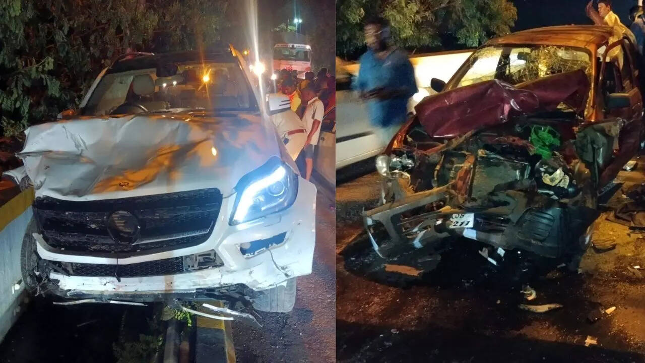 accident-in-goa-today-goa-accident-mercedes-car-blows-up-5-vehicles-on