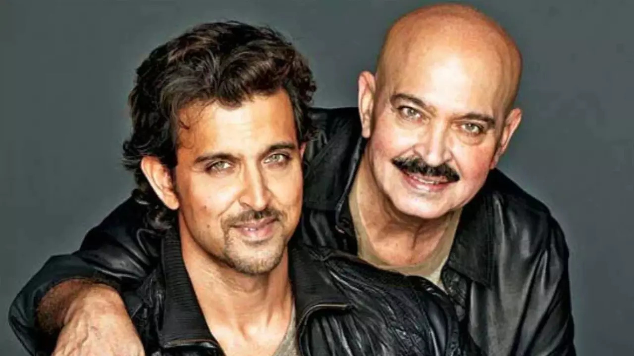 Hrithik Roshan and Rakesh Roshan