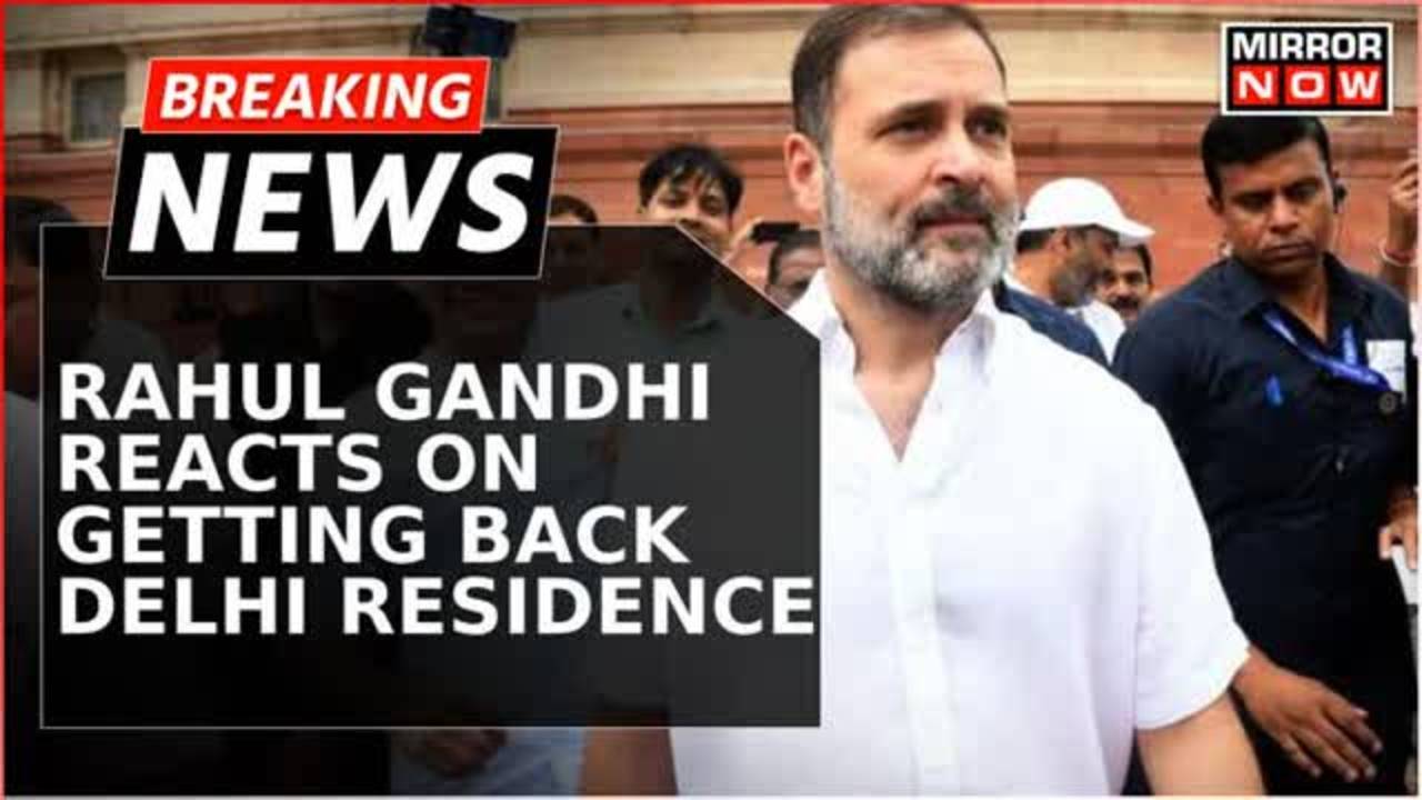 Breaking News Rahul Gandhi Returns To Tughlaq Lane Bungalow