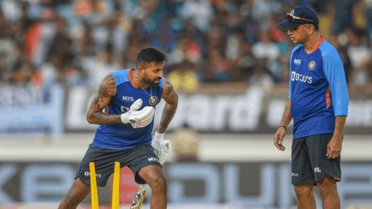 Hardik Pandya Rahul Dravid PTI