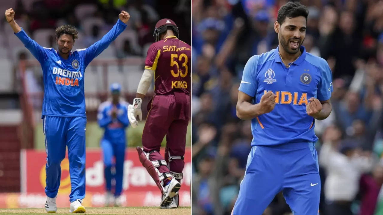 Kuldeep Yadav Breaks Bhuvneshwar Kumar's all-time record for most wickets in india-west indies T20Is