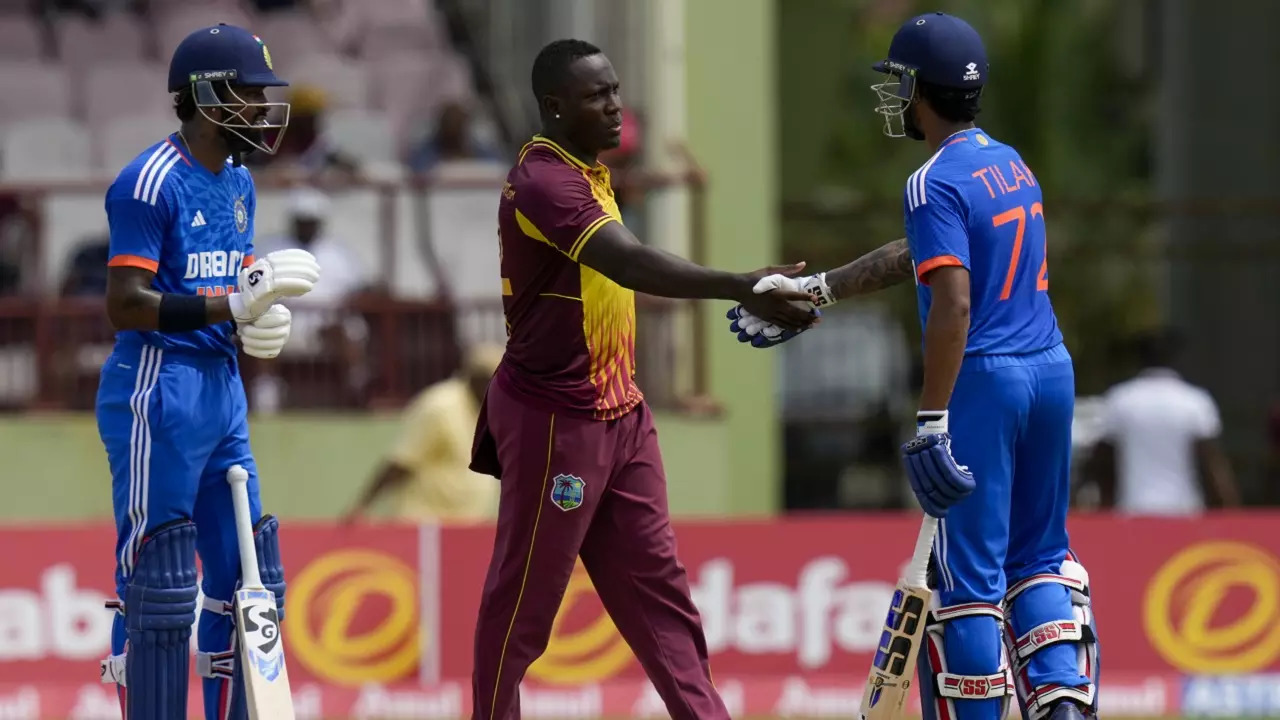 WATCH: What Hardik Pandya Told Tilak Varma Before Hitting Winning 6 Vs WI