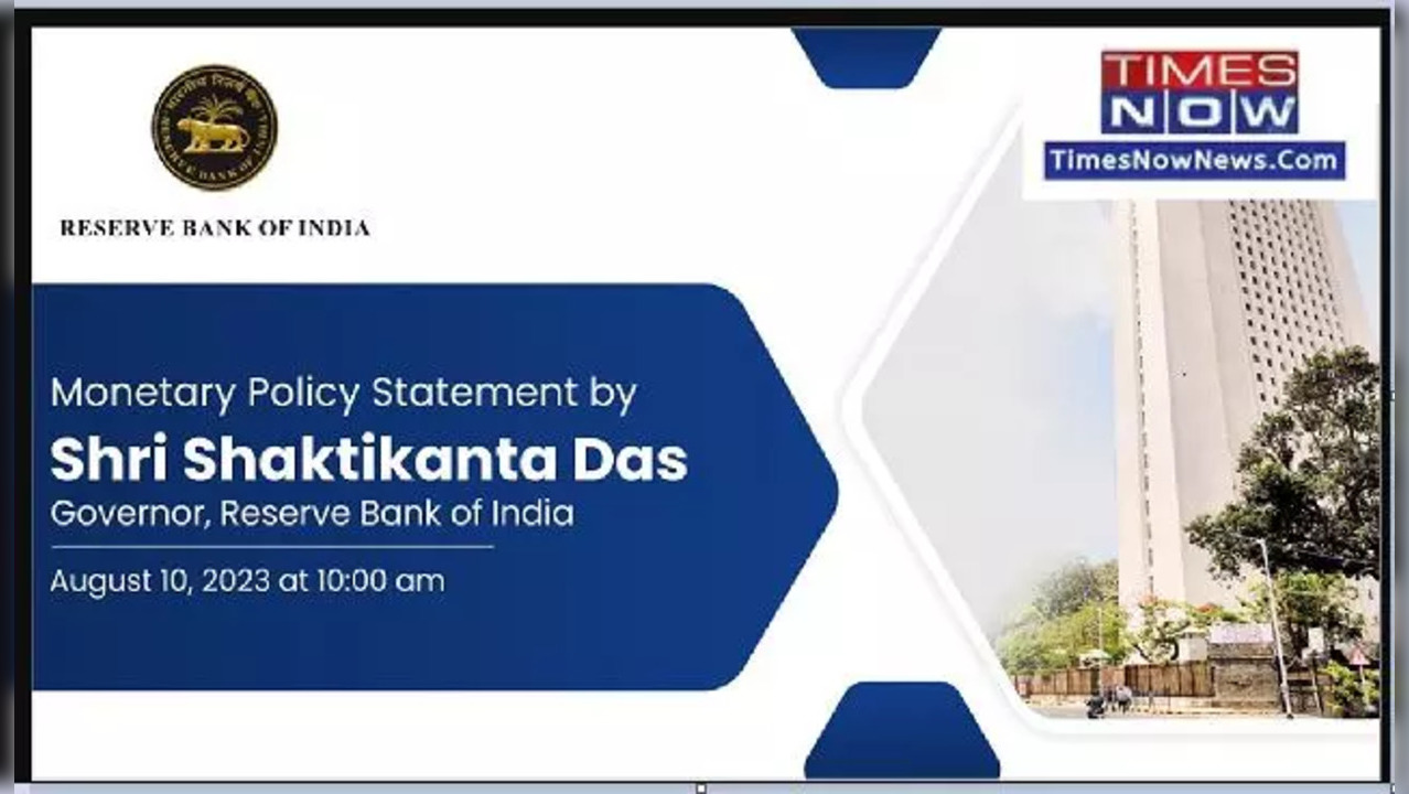 RBI Monetary Policy Committee's (MPC) August 2023 Meeting Outcome Announcement: WATCH LIVE - RBI Governor Shaktikanta Das' Speech/Address LIVE STREAMING - The policy decision will be announced on August 10 by Governor Shaktikanta Das at 10 am.