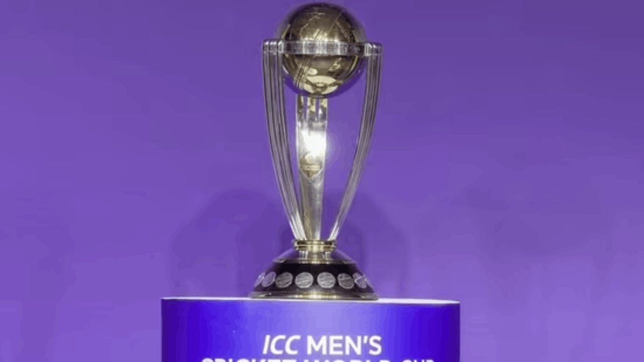 ICC world cup trophy 2023 PTI