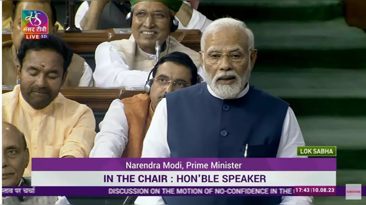 PM Modi slams Congress in Lok Sabha