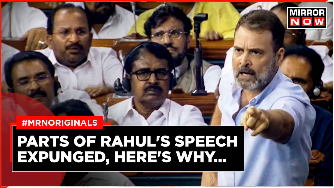 Parts Of Rahul Gandhi's Fiery Speech In Lok Sabha Expunged, What Does ...