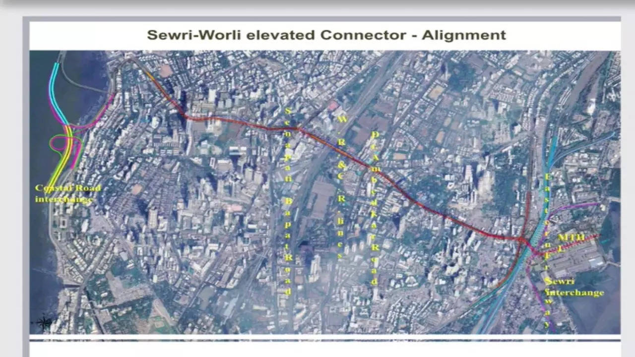 Sewri-Worli elevated Connector-Alignment (@tanushreevenkat)