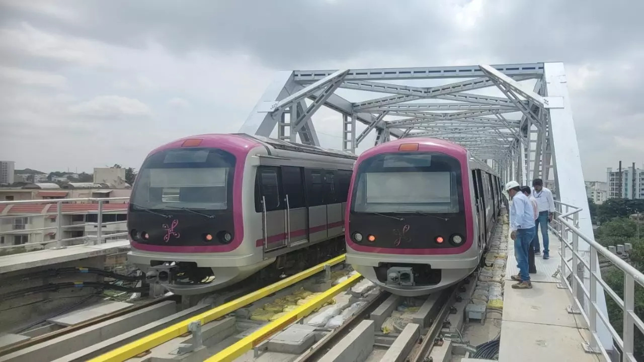 Namma Metro Load Test in Bengaluru (Twitter/@srivasrbmrccoi1)