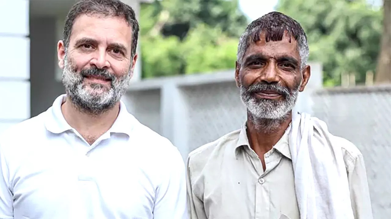 Rahul Gandhi Meets Vegetable Vendor Rameshwar