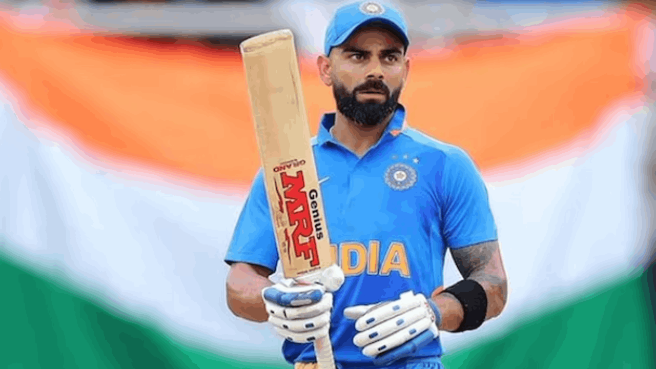 Virat Kohli India flag