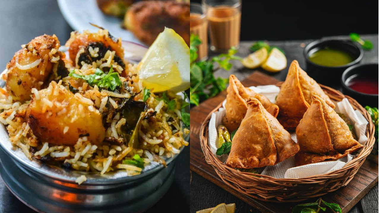 Samosas and Biryani. (Photo Pinterest)