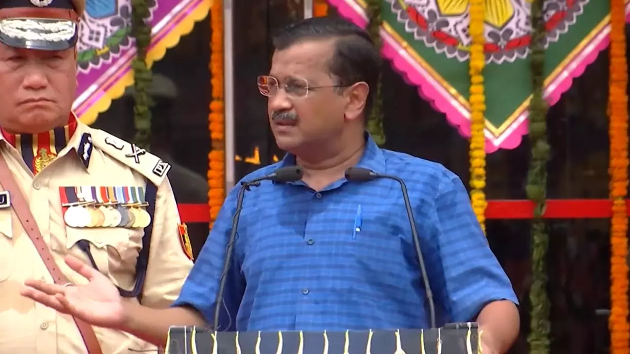 Delhi CM Arvind Kejriwal at Chhatrasal Stadium, New Delhi (@ArvindKejriwal)