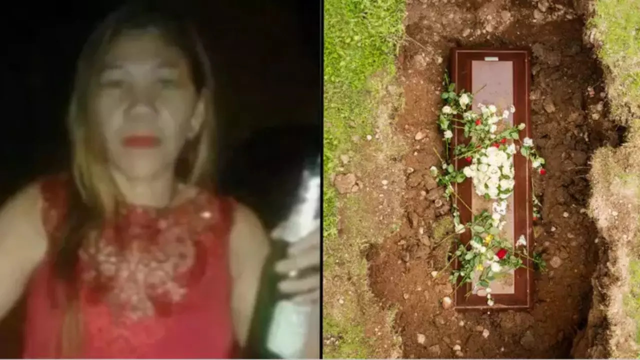 Rosangela Almeida was buried in January 2018 (Image Credit: Family handout/ Johner Images)