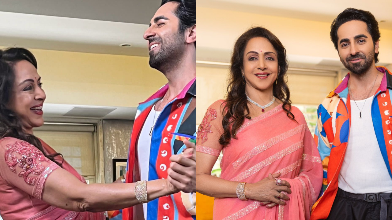 Ayushmann Khurrana Meets OG 'Dream Girl' Hema Malini Ahead Of