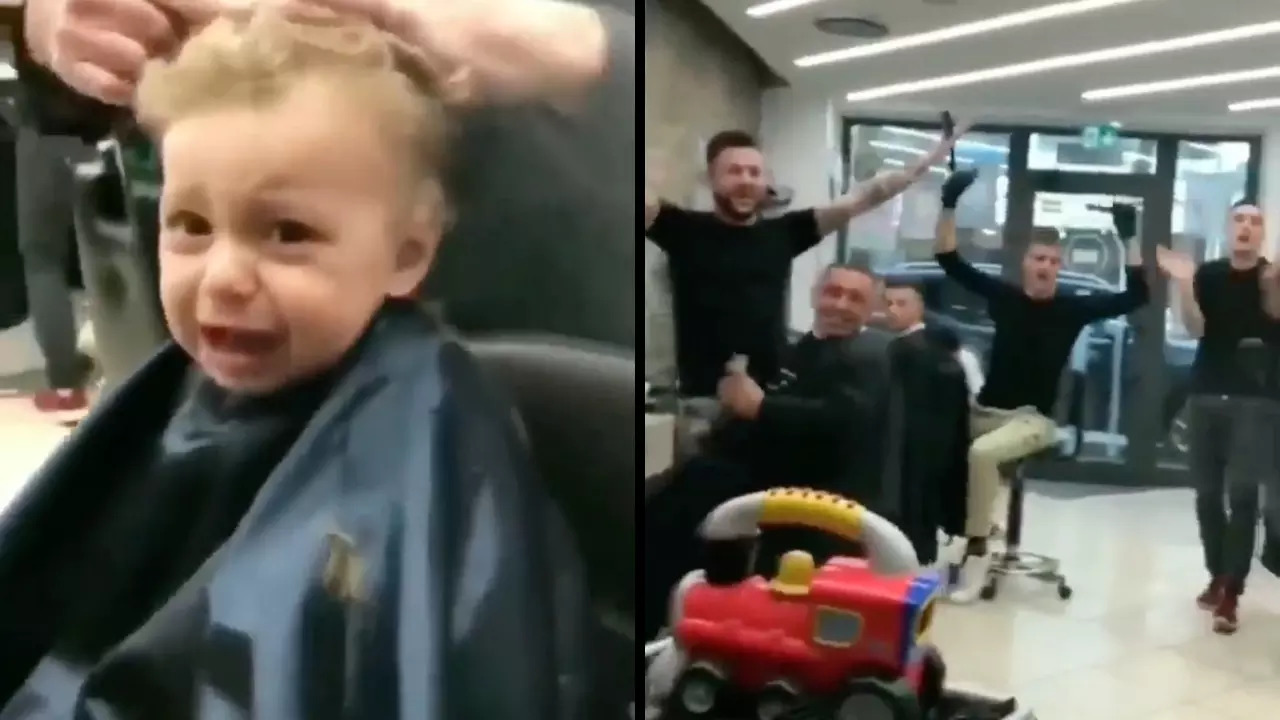 Viral Video: Barber Shop Staff Sings Away Young Boy’s Haircut Anxiety