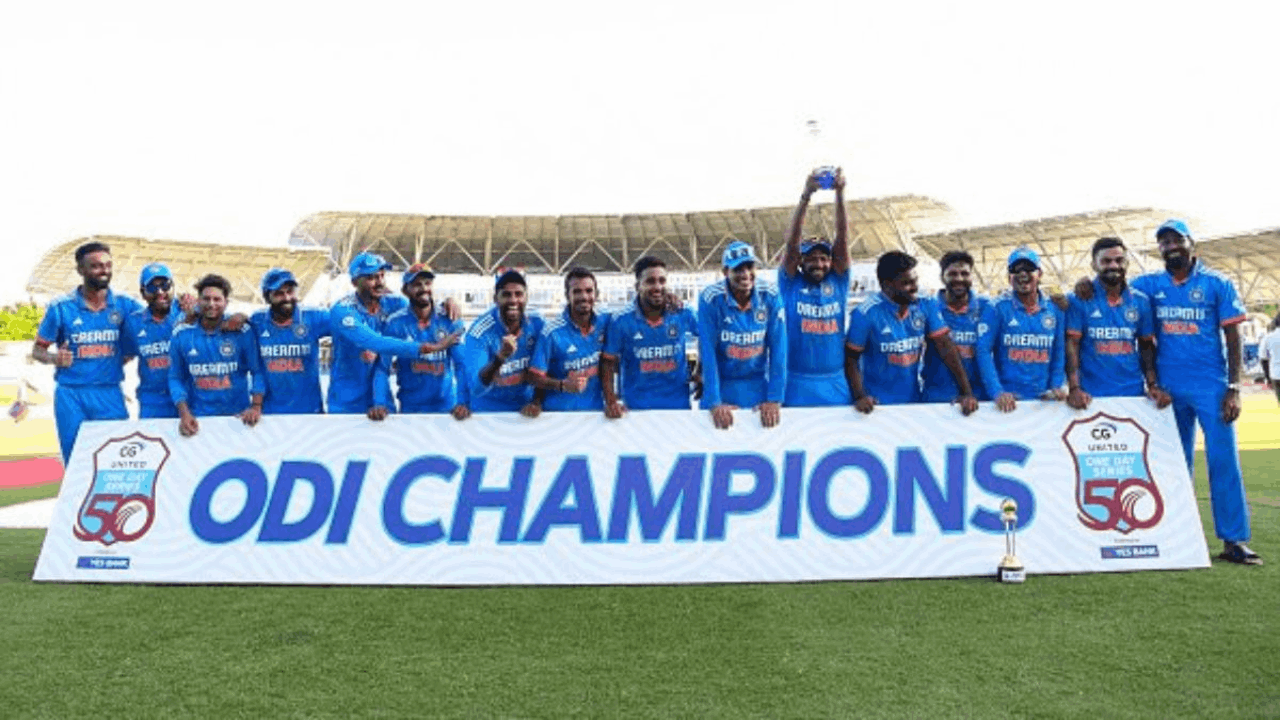 India WEst Indies ODI series trophy