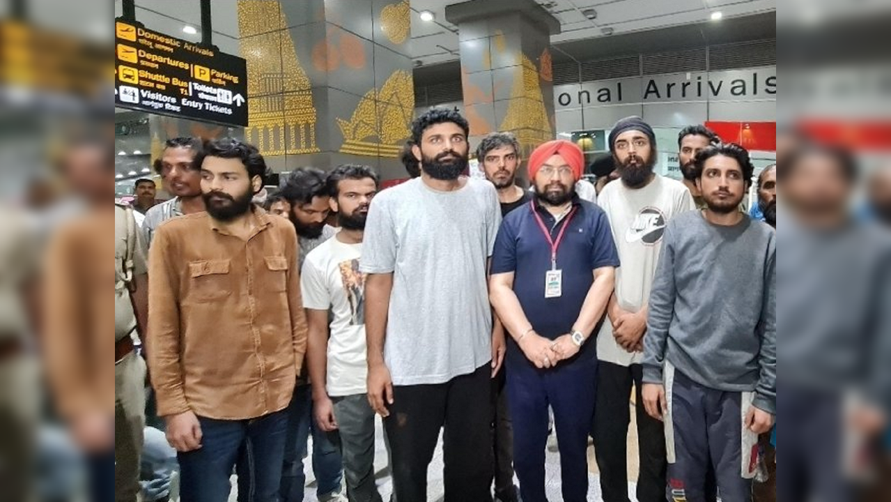 The stranded Indian nationals reached New Delhi on the evening of 20 August 2023