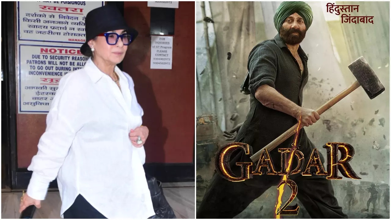 Dimple Kapadia watches Sunny Deol's Gadar 2