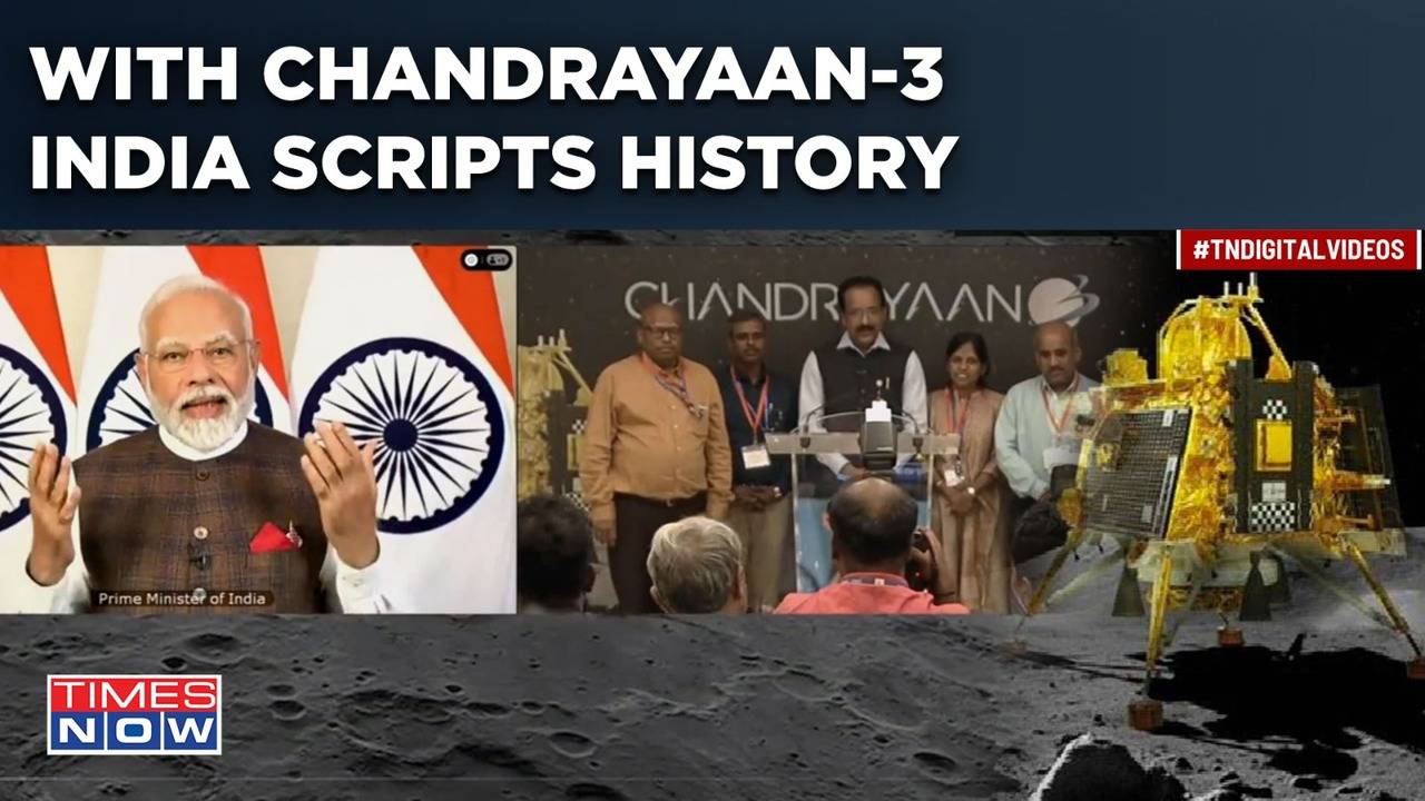 PM Modi Shares Victory Message As Chandrayaan-3 Lands On Moon, ISRO ...