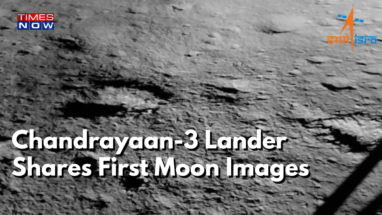 Chandrayaan-3 Lander Shares First Moon Images