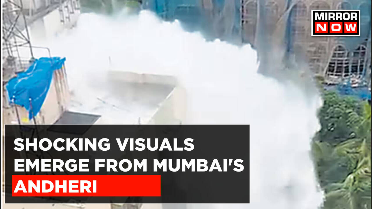 WATCH Pipe Line Burst In Mumbai's Andheri Shoots Water Several Feet