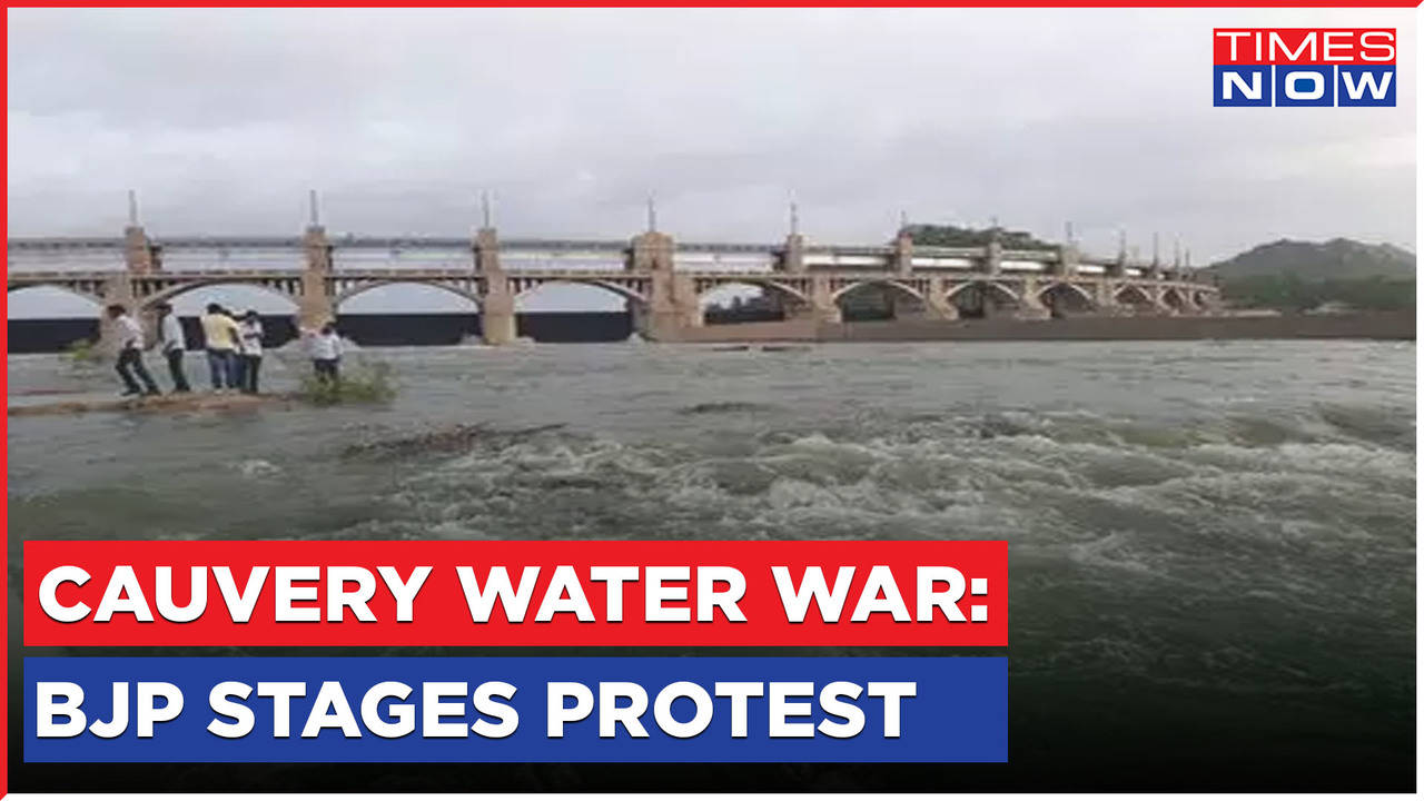 Cauvery Water Wars Escalates; BJP Stages Protest In Bengaluru | Tamil ...