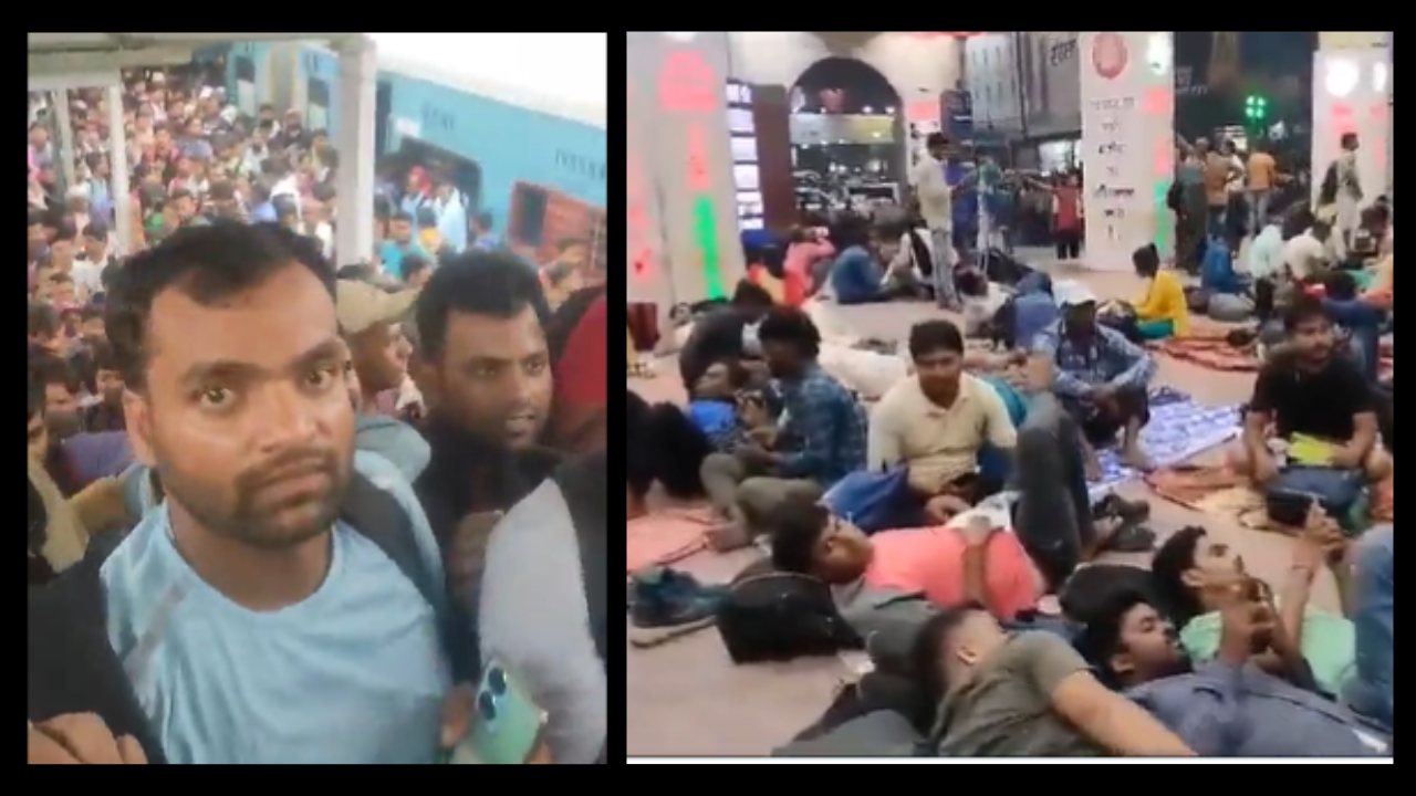 BPSC Teacher Exam 2023: Students Choke Patna Junction, Sleep on Platforms Ahead of Test | Watch