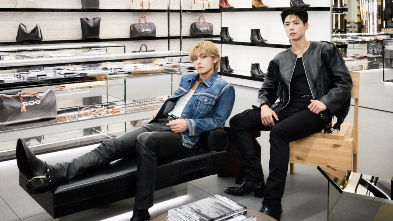 BTS' V, Park Bogum Snapped At Celine Boutique Reopening Event In Japan