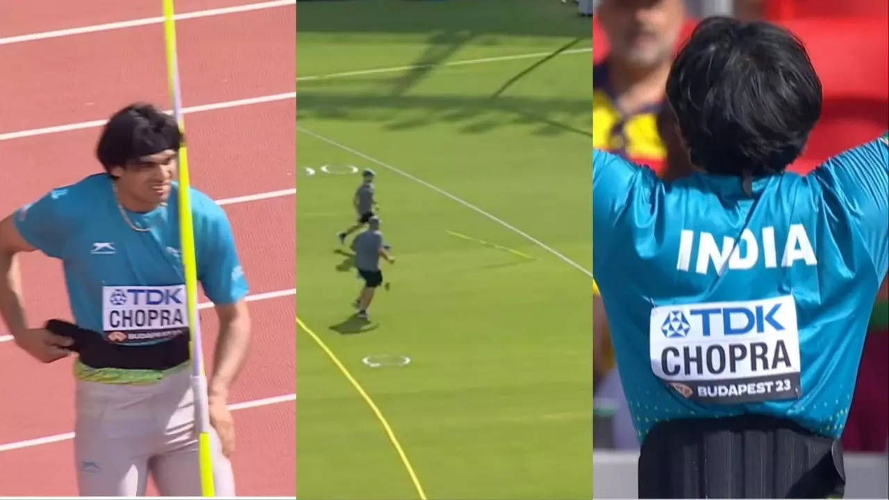 WATCH Neeraj Chopra 88.77 Metre Throw At World Athletics Championship