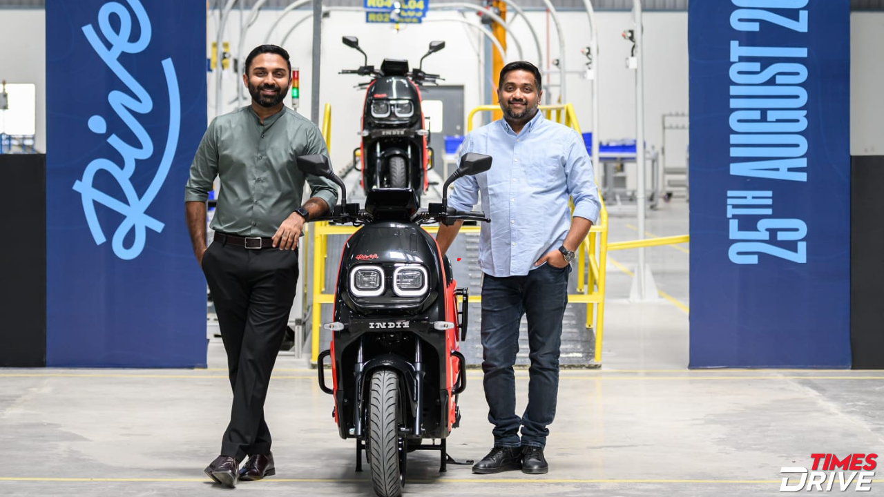 “SUV Of Electric Scooters” First River Indie Rolls Out From Manufacturer’s Hoskote Plant