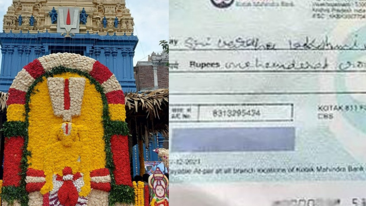 Viral news: The unfolding saga began with Devasthanam initially filling in a modest donation amount of ₹10 on the cheque. However, in a bizarre twist, he went on to amend the donation amount to an unprecedented ₹100 crore.