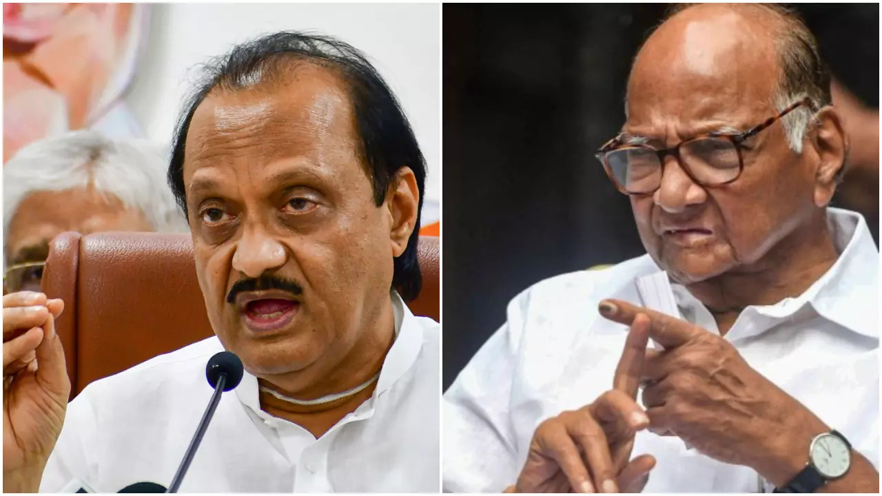 Ajit Pawar and Sharad Pawar