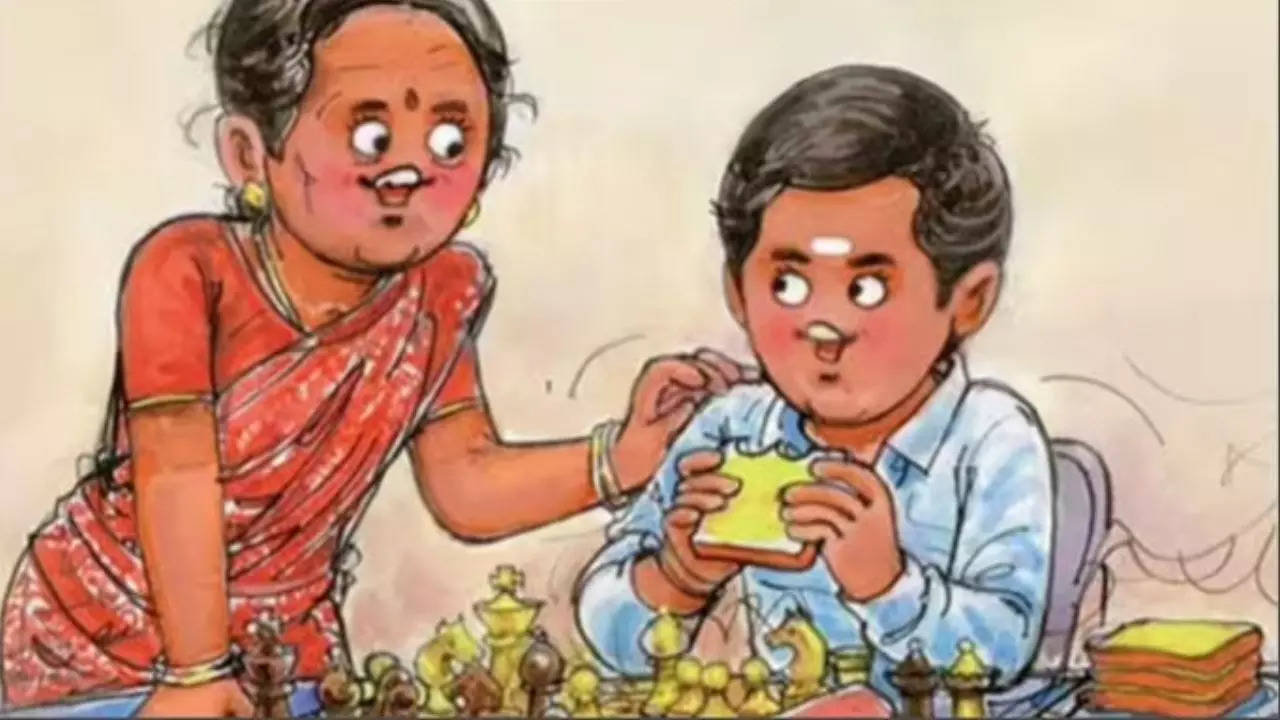 Amul's Heartfelt Doodle Tribute to Chess Champ R Praggnanandhaa's Mother