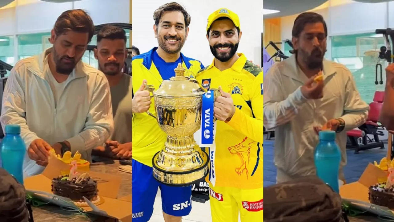 WATCH: MS Dhoni Celebrates CSK's 5th IPL Trophy Win With Friends, Asks Kaun Dieting Par Hai?