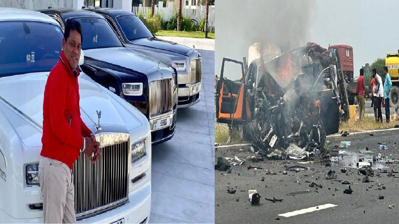 RollsRoyce Phantom collides with truck on DelhiMumbai Expressway Truck  driver assistant die  Times of India