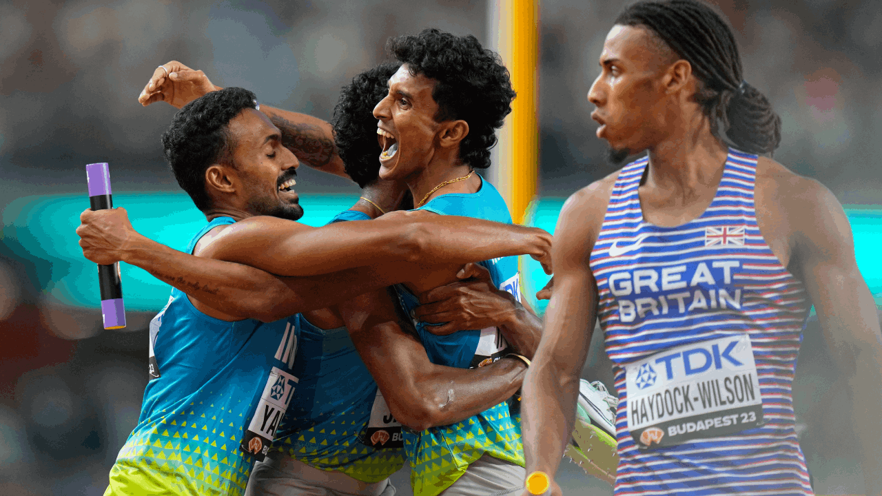 india 4X400m team AP