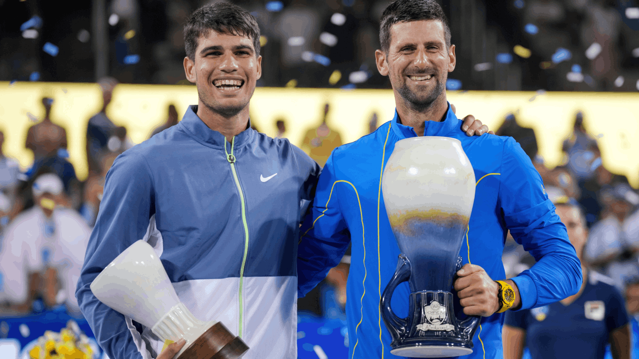 Djokovic Alcaraz AP