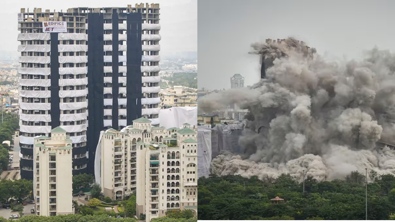 Noida Twin Towers were demolished on August 28, 2022