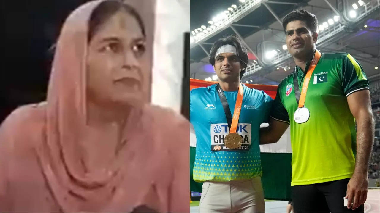 Arshad Nadeem Ke Liye Khushi Hai: Neeraj Chopra's Mother Shuts Down Journalist On 'Pakistan' Question | WATCH