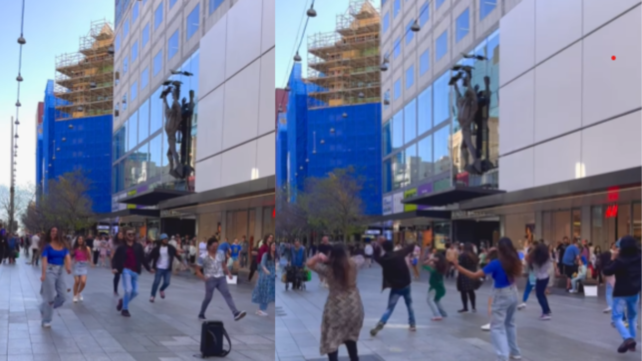 Viral video: Group performs Garba to Chogada in Australia mall.