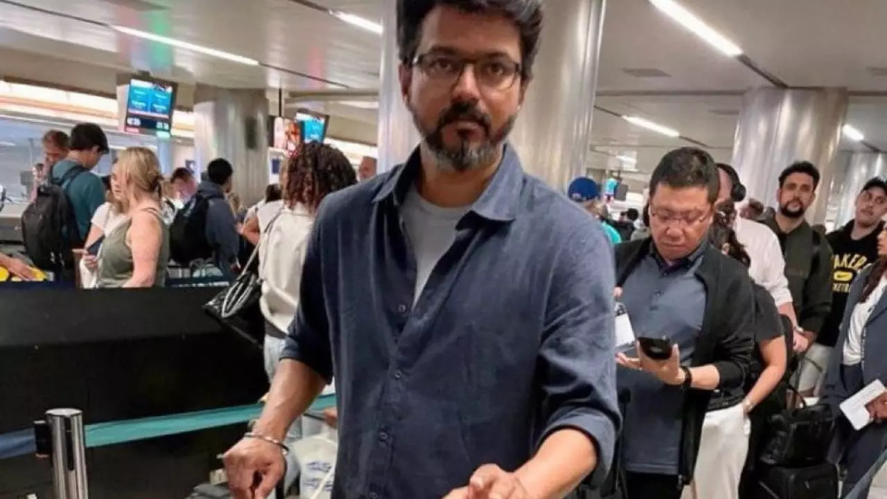 Vijay Arrives In US Ahead Of Look Test For Thalapathy 68. Pic Of Tamil Superstar Go Viral