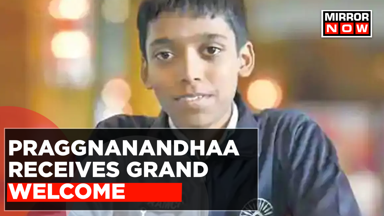 Good for Chess': R Praggnanandhaa receives grand welcome at Chennai airport, Watch