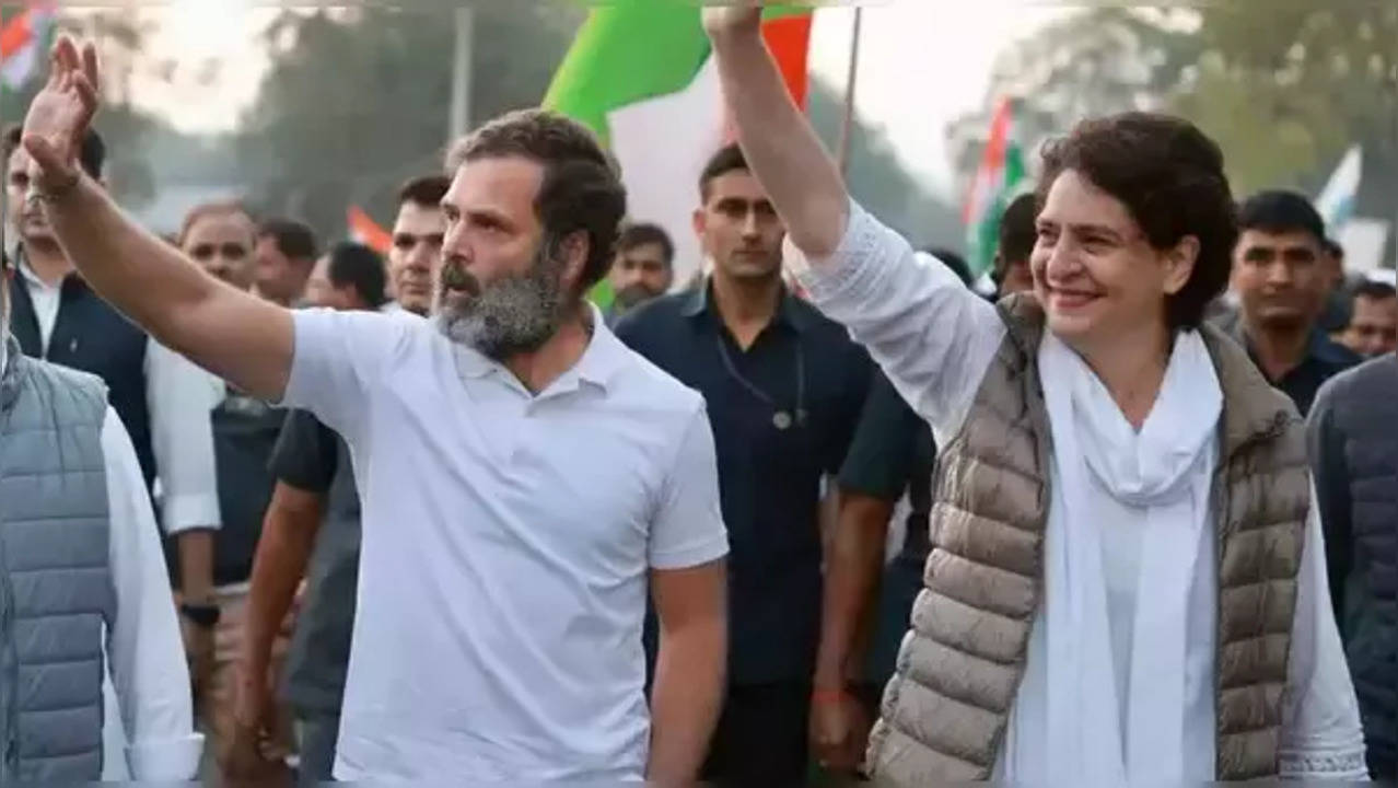 Priyanka Gandhi and Rahul Gandhi.