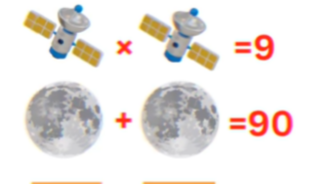 Brain Teaser:  Featuring a satellite, a moon and an Indian flag, this brain satellite is meant to test the mathematical skills of even those who are not adept at puzzles.