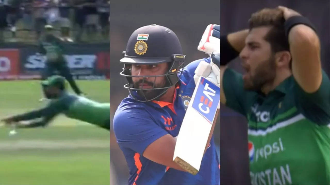 Watch: Rohit Sharma Survives Early, Fakhar Zaman Drops India Captain ...